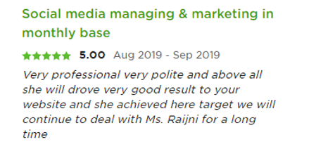 Five-star social media marketing review